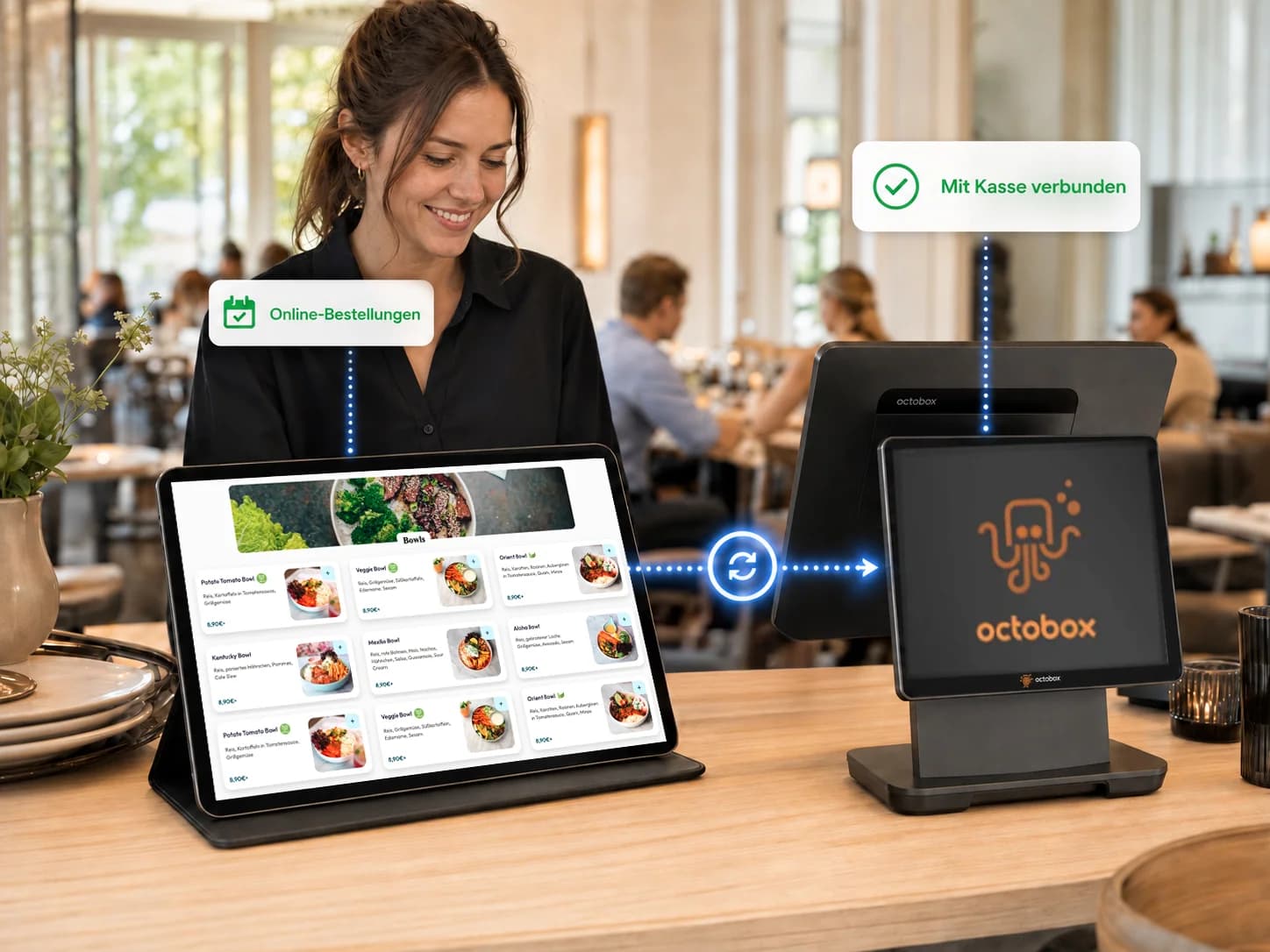 Bringmal Online-Bestellungen werden mit der Octobox-Kasse synchronisiert